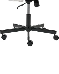 Sedia da ufficio CAROGA Bouclé Bianco