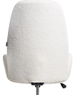 Sedia da ufficio CLARE Bouclé Bianco