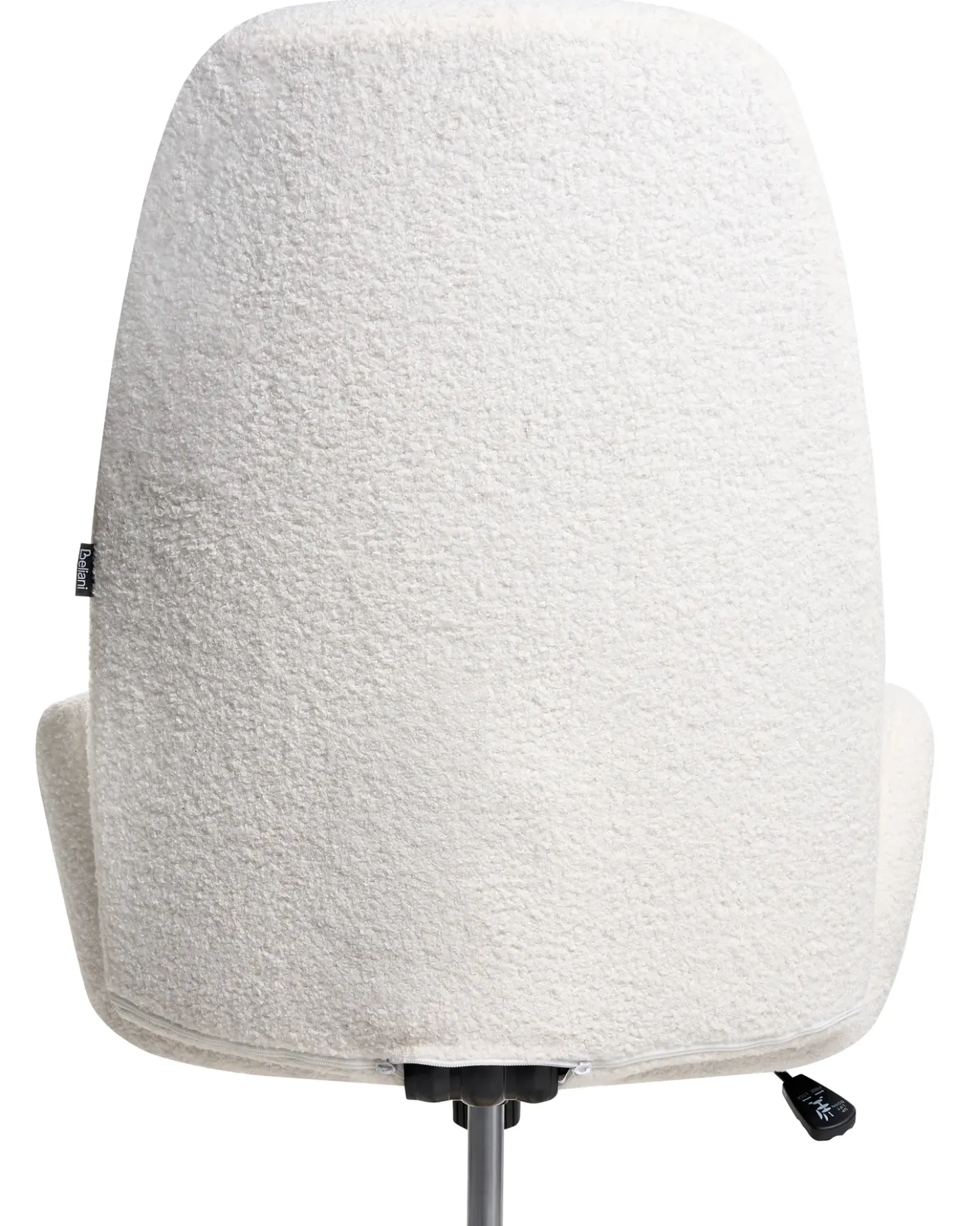 Sedia da ufficio CLARE Bouclé Bianco