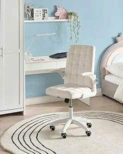 Sedia da ufficio DANDY Velluto Bianco sporco