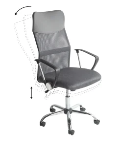 Sedia da ufficio DESIGN Grigio