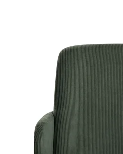 Sedia da ufficio DRYDEN Velluto a coste Verde scuro