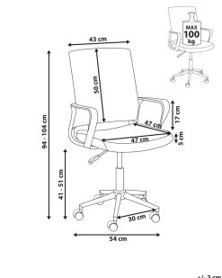 Sedia da ufficio EASE Nero