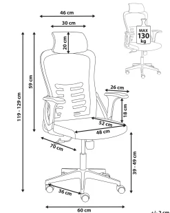 Sedia da ufficio ERGONOX Nero