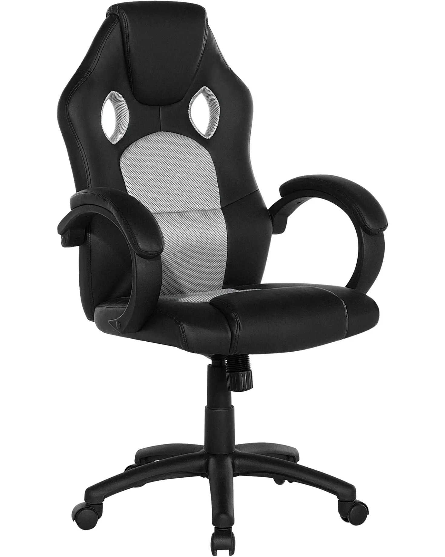 Sedia da ufficio FIGHTER Pelle sintetica Grigio chiaro
