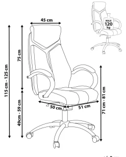 Sedia da ufficio FORMULA Marrone