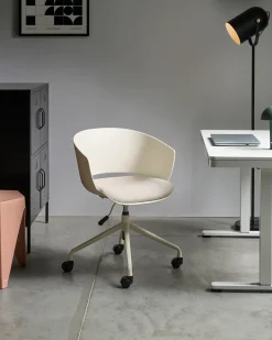 Sedia da ufficio GLEEFUL Tessuto Bianco sporco