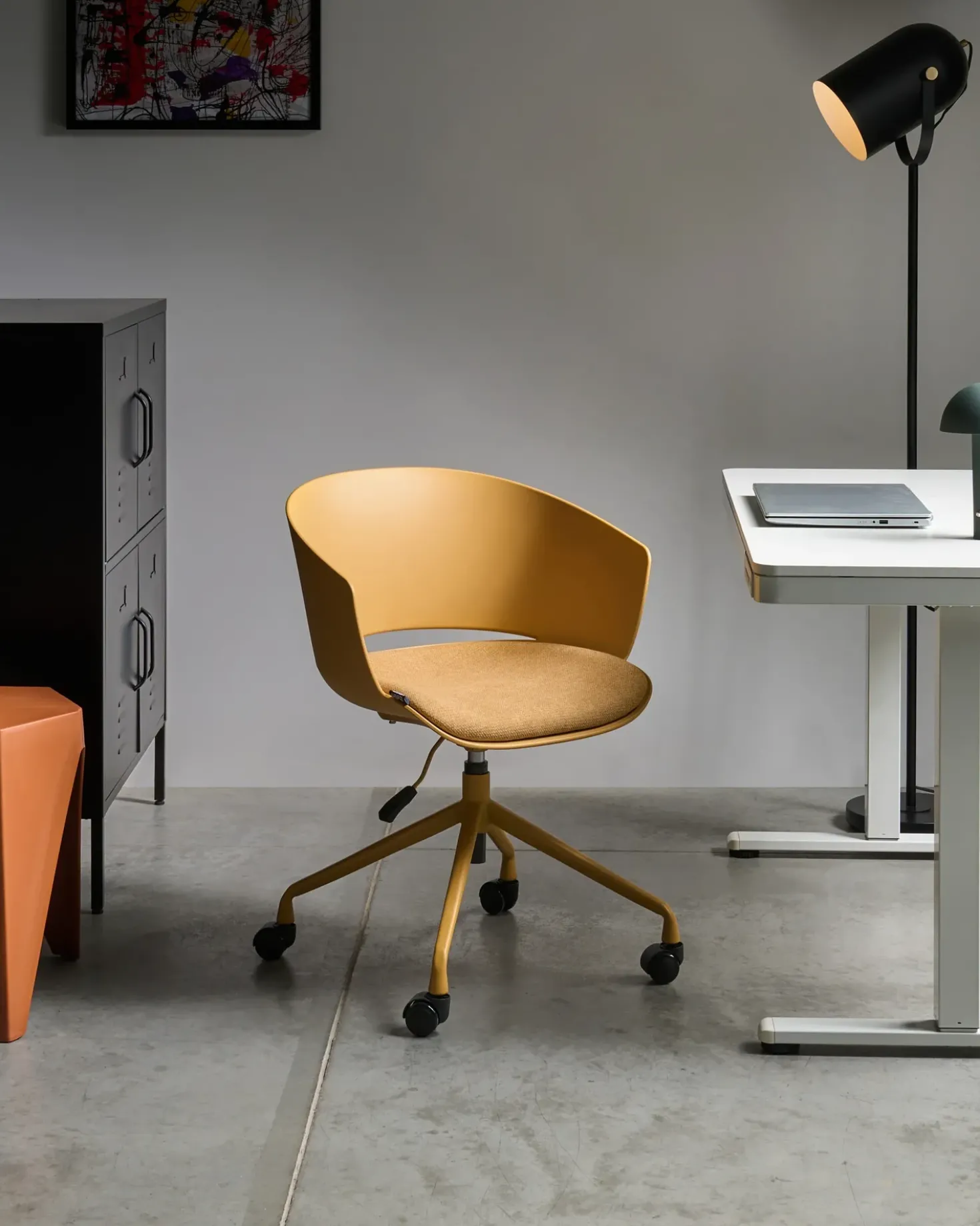 Sedia da ufficio GLEEFUL Tessuto Giallo