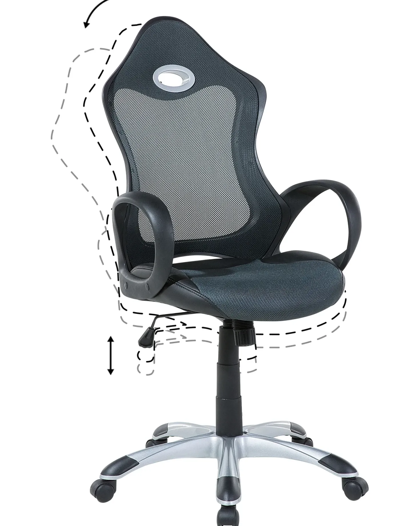 Sedia da ufficio iCHAIR Grigio