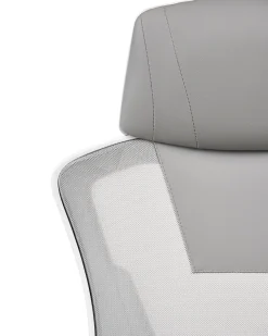 Sedia da ufficio IGNIS Pelle sintetica Grigio chiaro