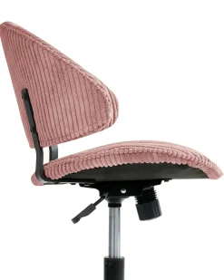 Sedia da ufficio KIANA Velluto a coste Rosa