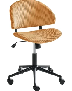 Sedia da ufficio KIANA Velluto a coste Arancione