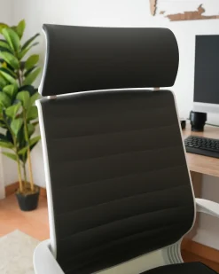Sedia da ufficio LEADER Pelle sintetica Grigio