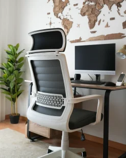 Sedia da ufficio LEADER Pelle sintetica Grigio
