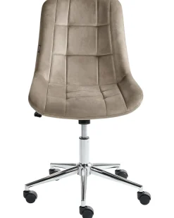 Sedia da ufficio MELROSE Velluto Tortora