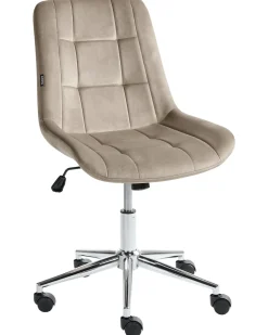 Sedia da ufficio MELROSE Velluto Tortora