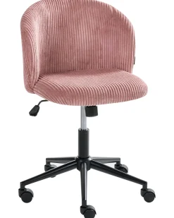 Sedia da ufficio MILES Velluto a coste Rosa