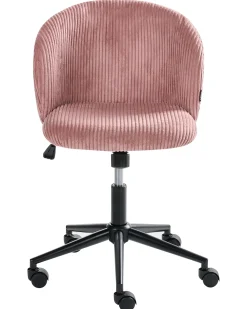 Sedia da ufficio MILES Velluto a coste Rosa