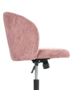 Sedia da ufficio MILES Velluto a coste Rosa