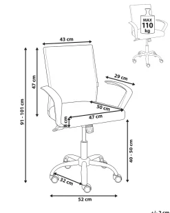 Sedia da ufficio MODRA Bianco