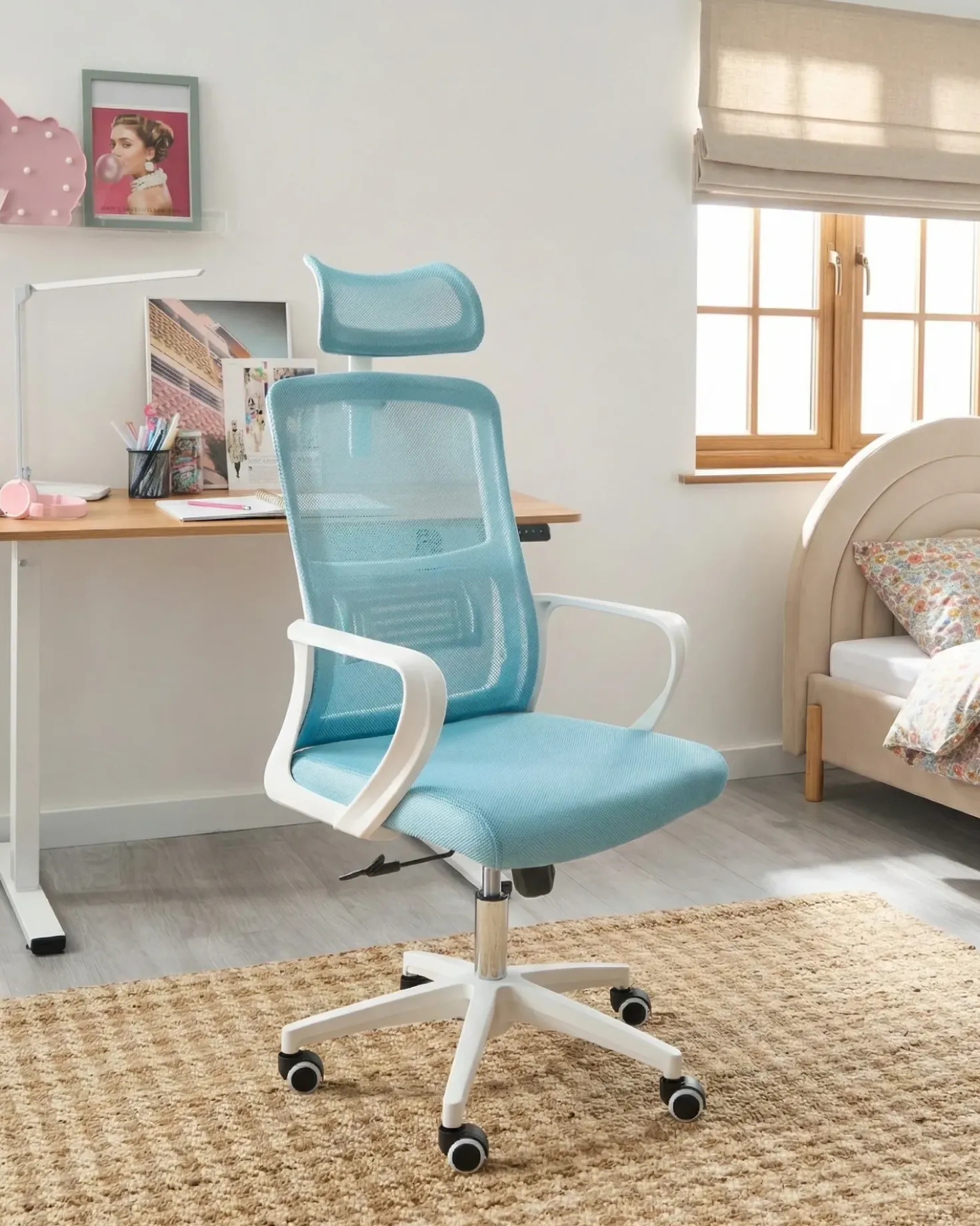 Sedia da ufficio MONARCH Azzurro