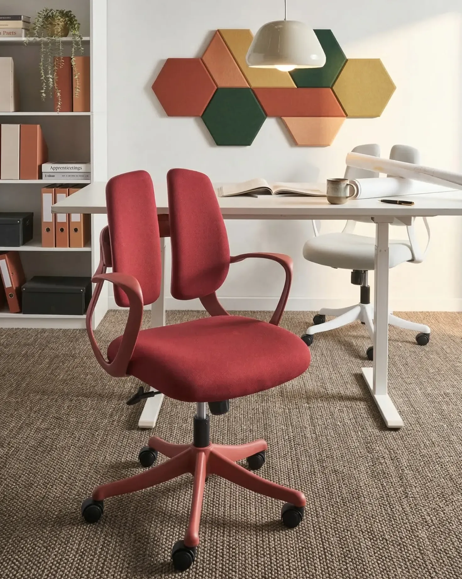 Sedia da ufficio ORIVO Rosso