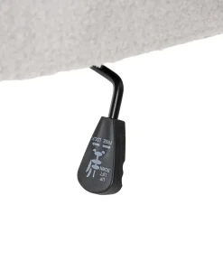Sedia da ufficio PILOT Bouclé Bianco sporco