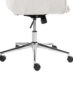 Sedia da ufficio PILOT Bouclé Bianco sporco