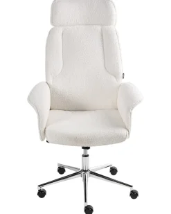Sedia da ufficio PILOT Bouclé Bianco sporco