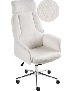 Sedia da ufficio PILOT Bouclé Bianco sporco