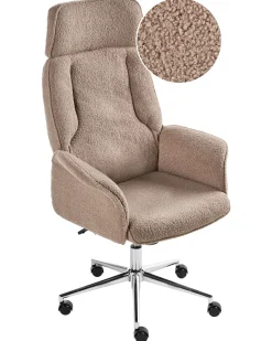 Sedia da ufficio PILOT Bouclé Marrone