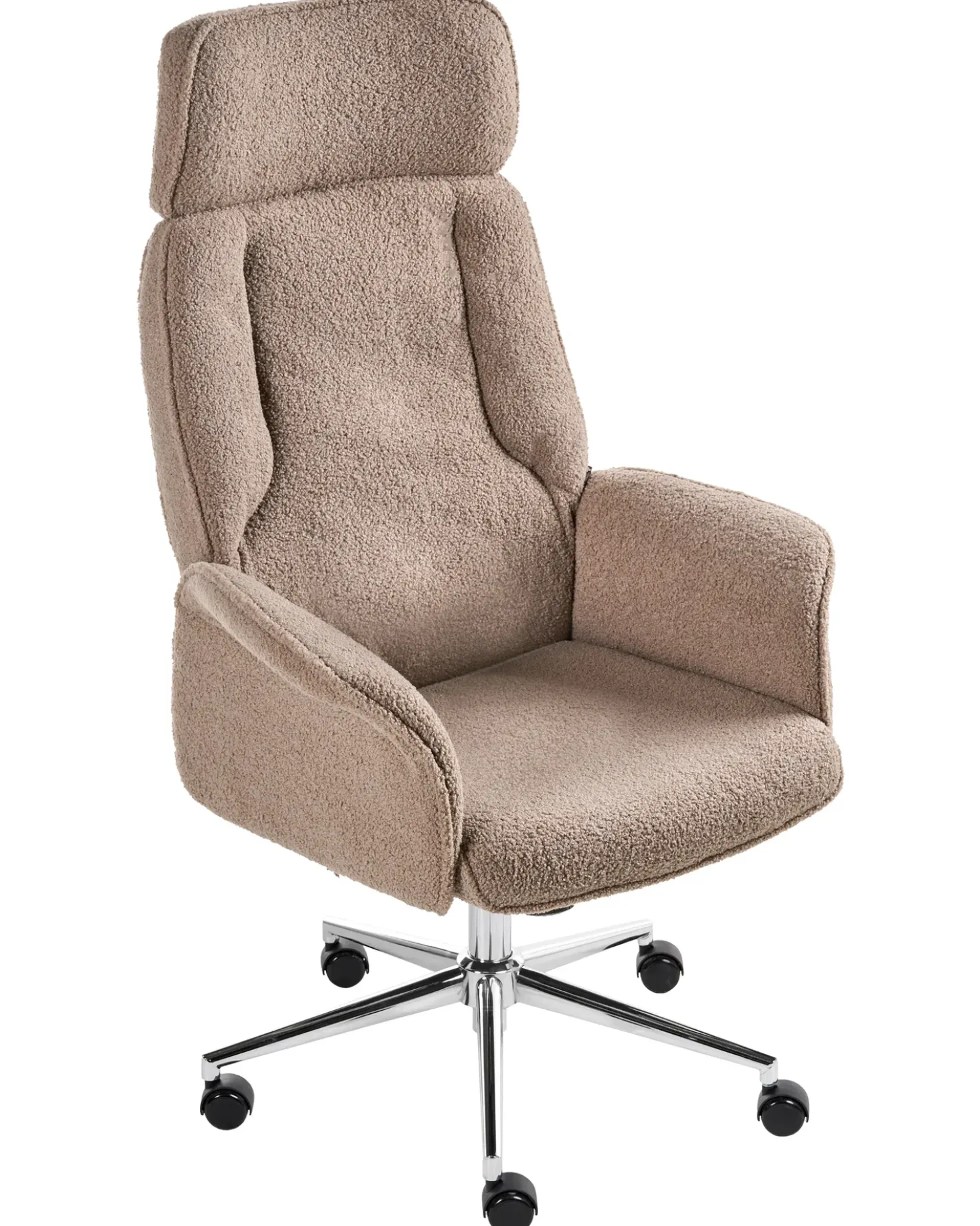 Sedia da ufficio PILOT Bouclé Marrone