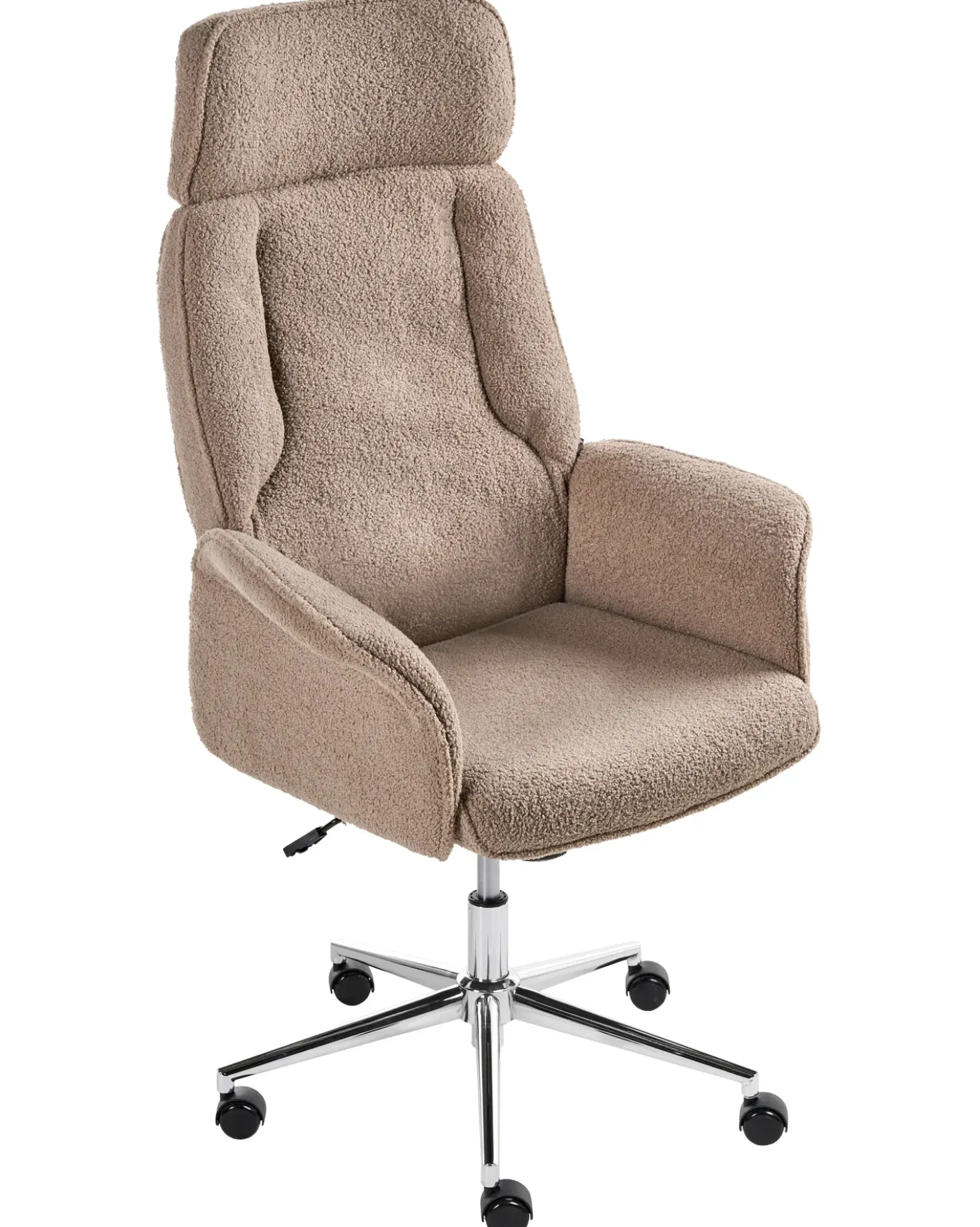 Sedia da ufficio PILOT Bouclé Marrone