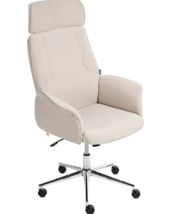 Sedia da ufficio PILOT Velluto Beige chiaro