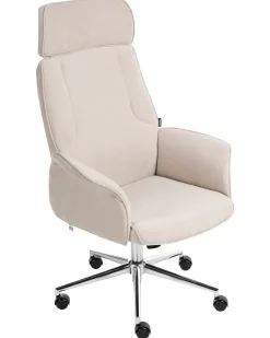 Sedia da ufficio PILOT Velluto Beige chiaro