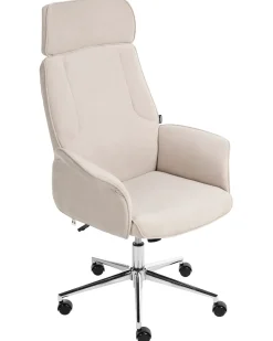 Sedia da ufficio PILOT Velluto Beige chiaro