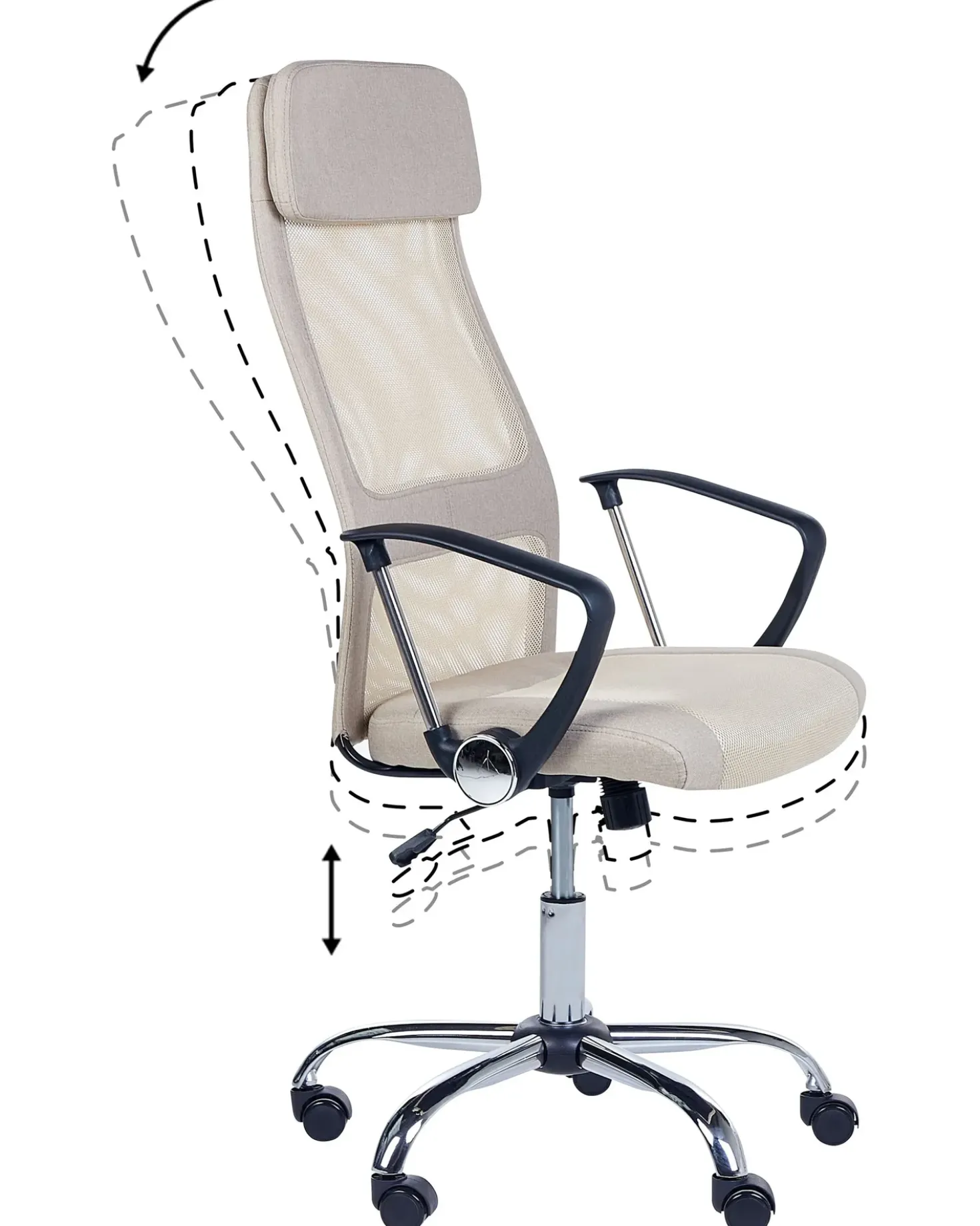 Sedia da ufficio PIONEER Beige