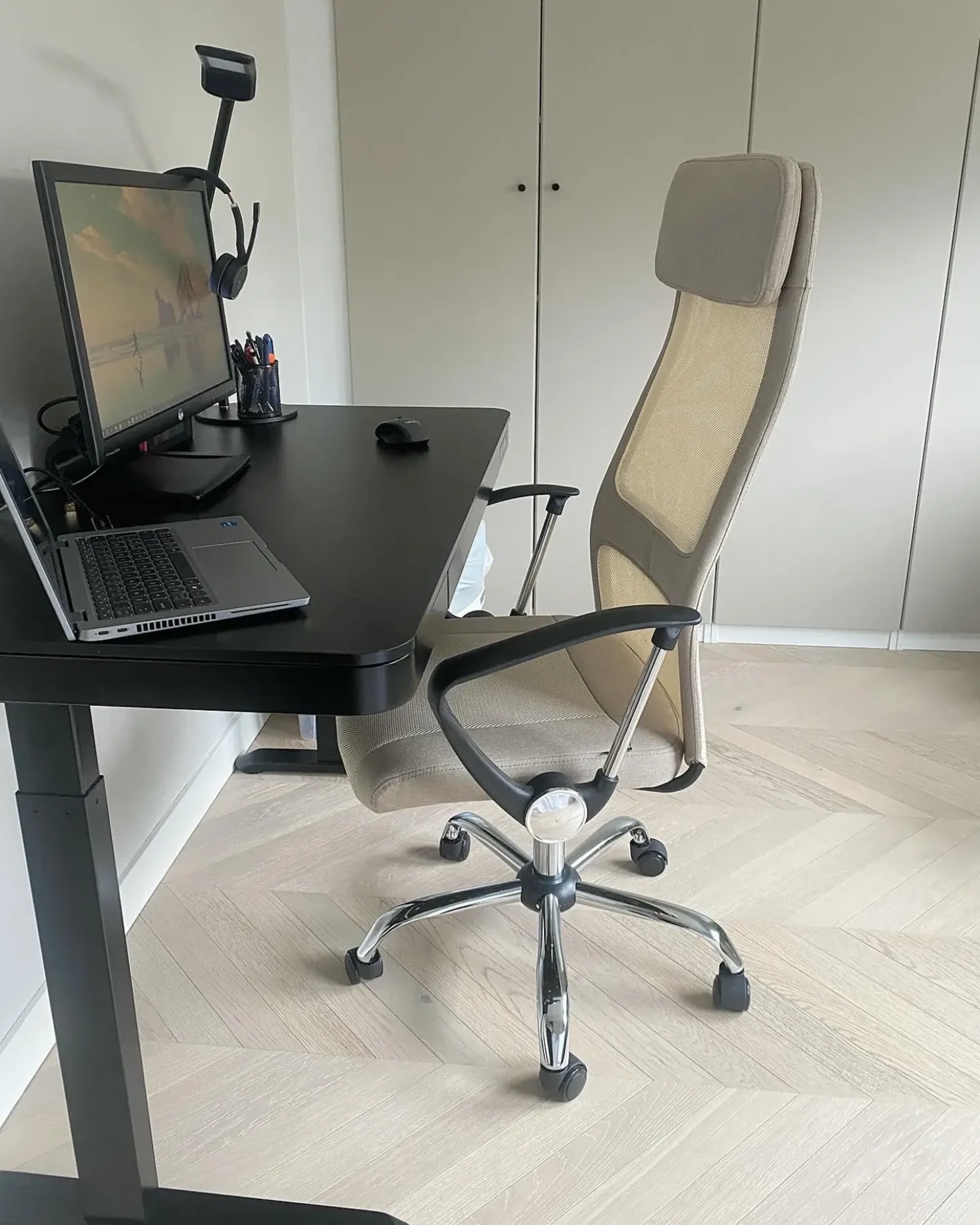 Sedia da ufficio PIONEER Beige