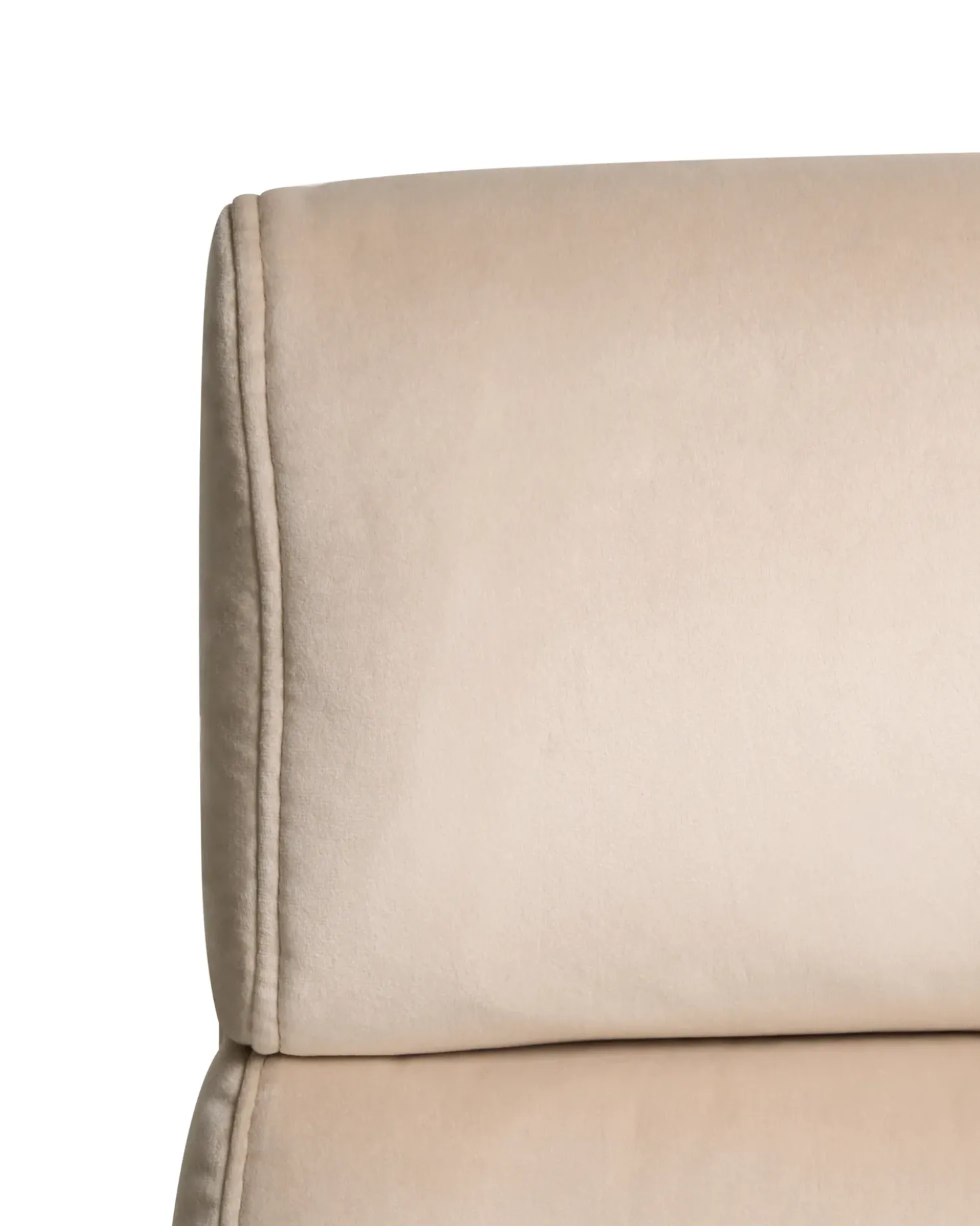 Sedia da ufficio VAMURE Velluto Beige chiaro
