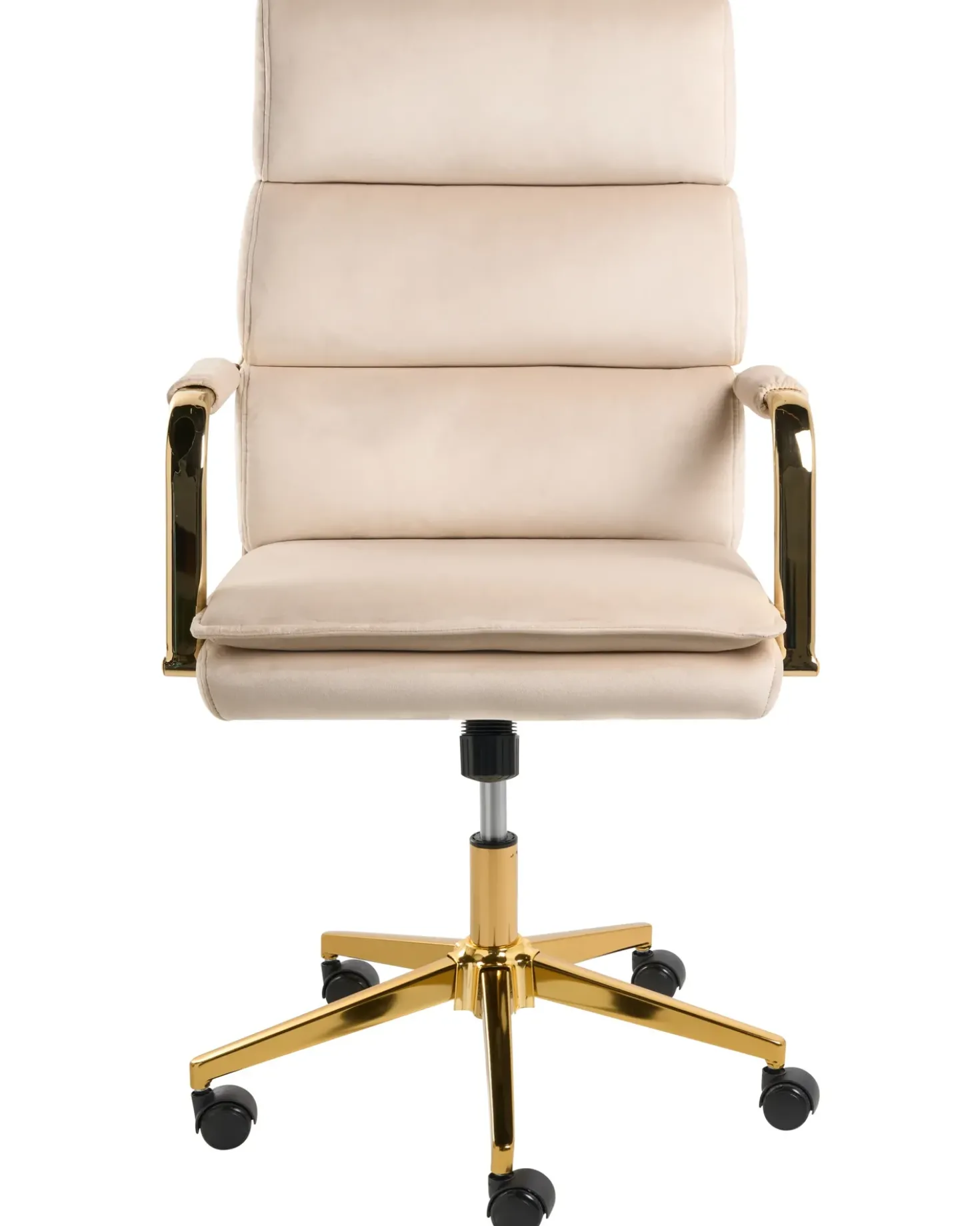 Sedia da ufficio VAMURE Velluto Beige chiaro