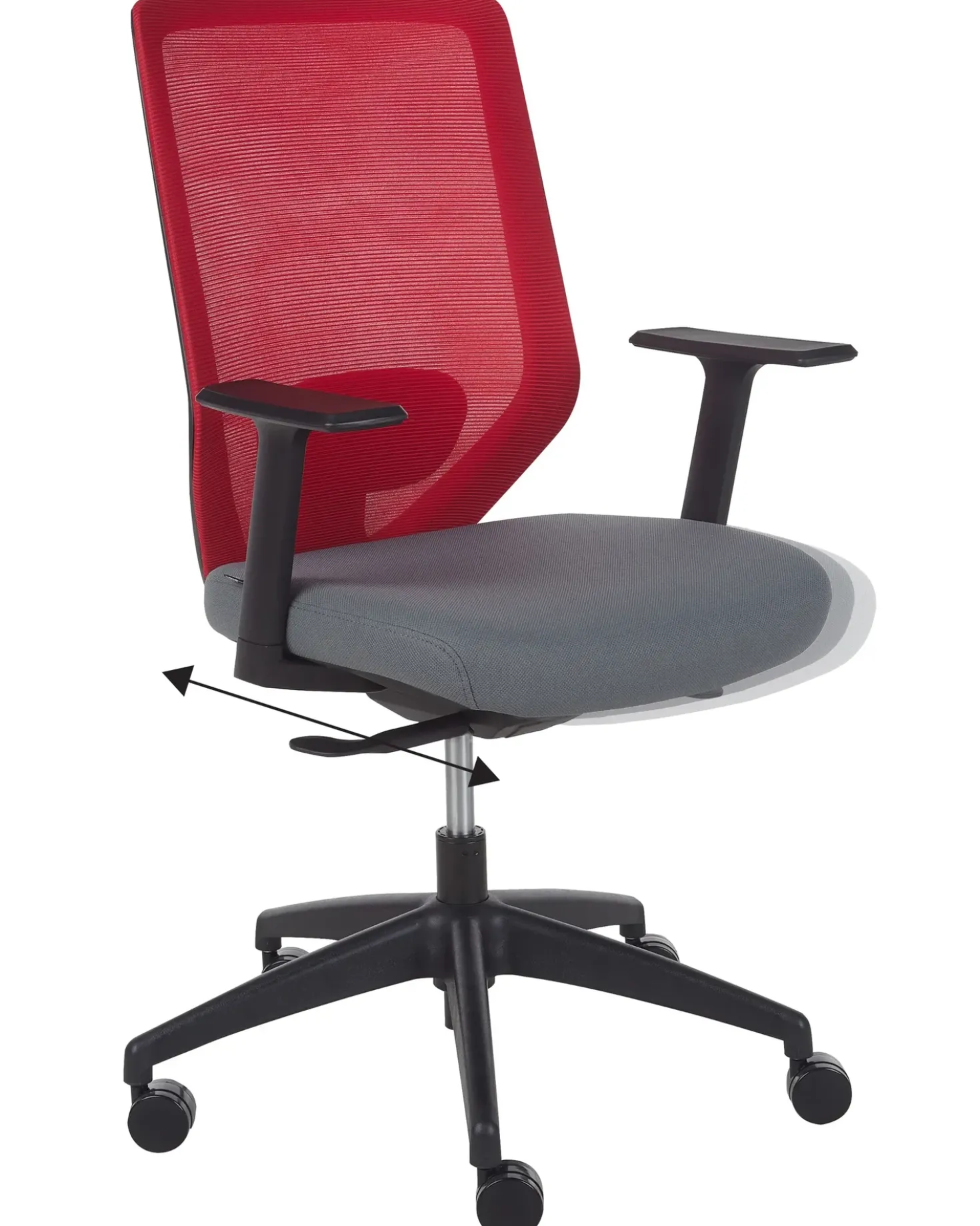 Sedia da ufficio VIRTUOSO Rosso
