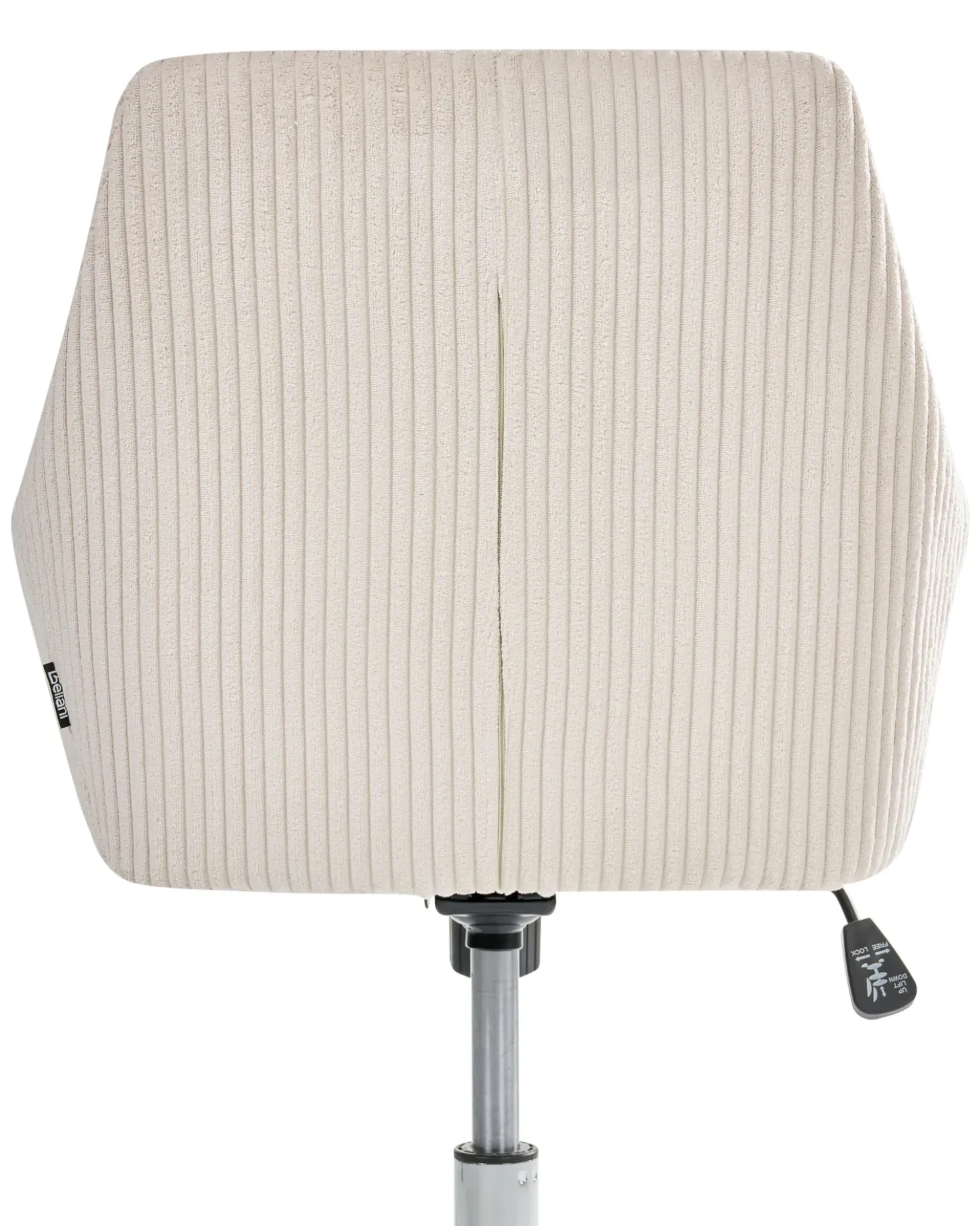 Sedia da ufficio WELLSTON Velluto a coste Beige chiaro