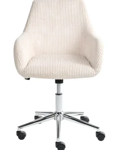 Sedia da ufficio WELLSTON Velluto a coste Beige chiaro