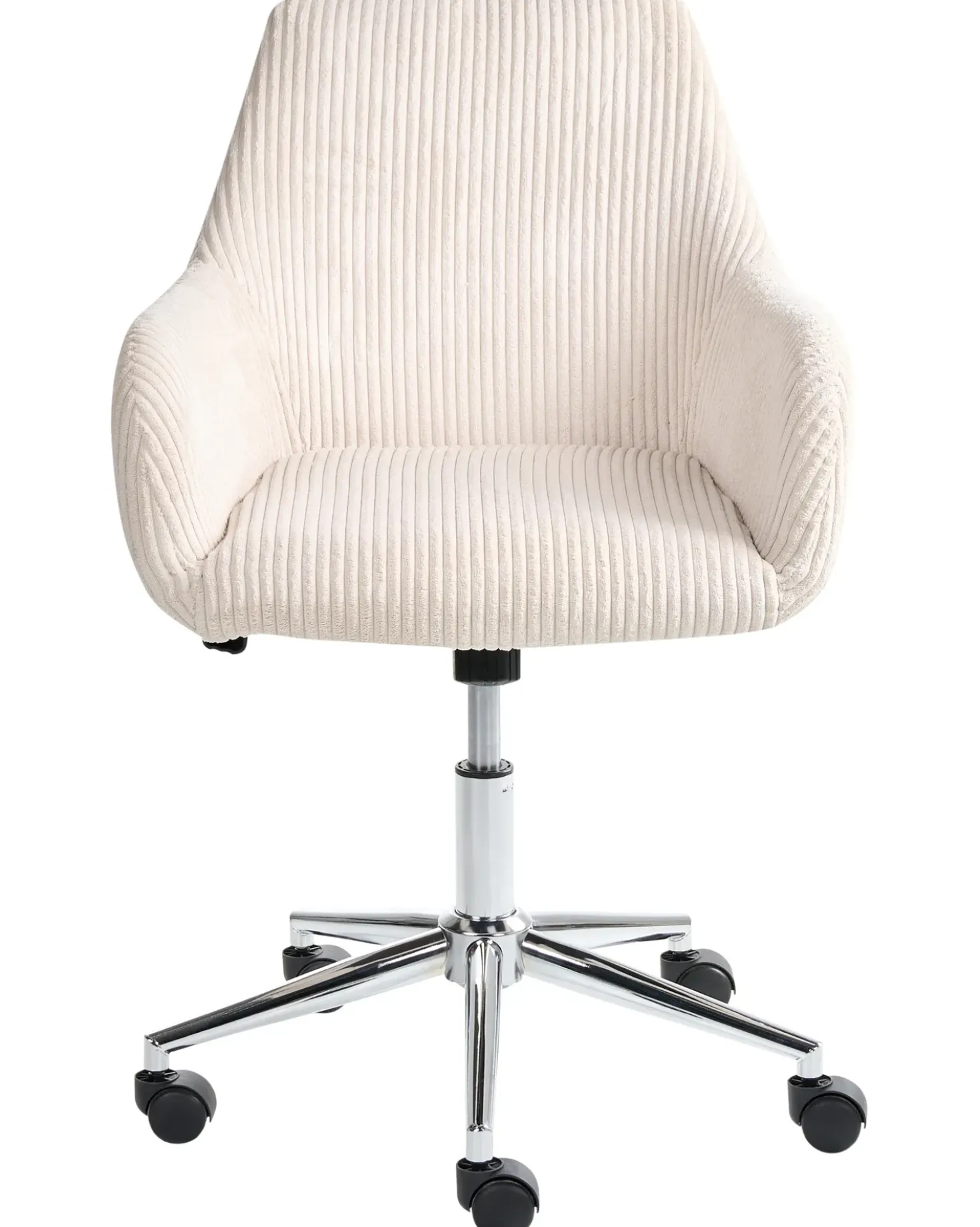 Sedia da ufficio WELLSTON Velluto a coste Beige chiaro