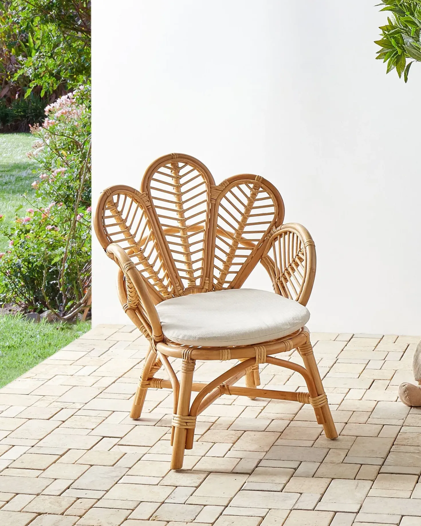 Sedia pavone per bambini FLORENTINE II Rattan Naturale