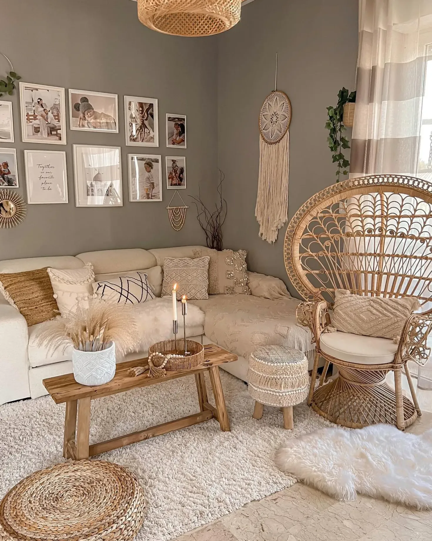 Sedia Peacock EMMANUELLE Rattan Naturale