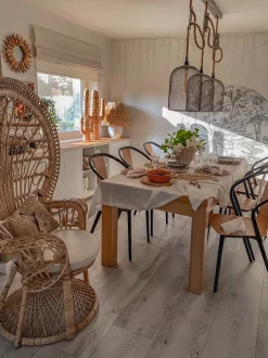 Sedia Peacock EMMANUELLE Rattan Naturale