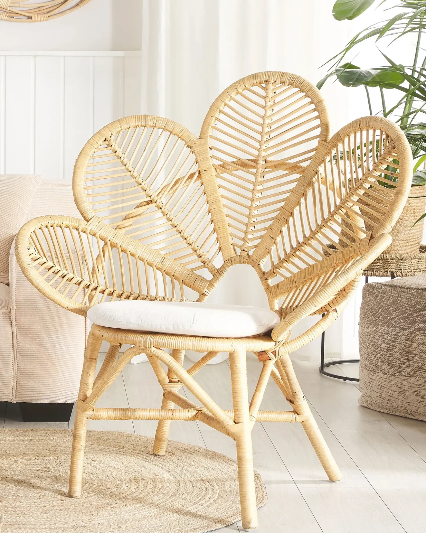 Sedia Peacock FLORENTINE Rattan Naturale