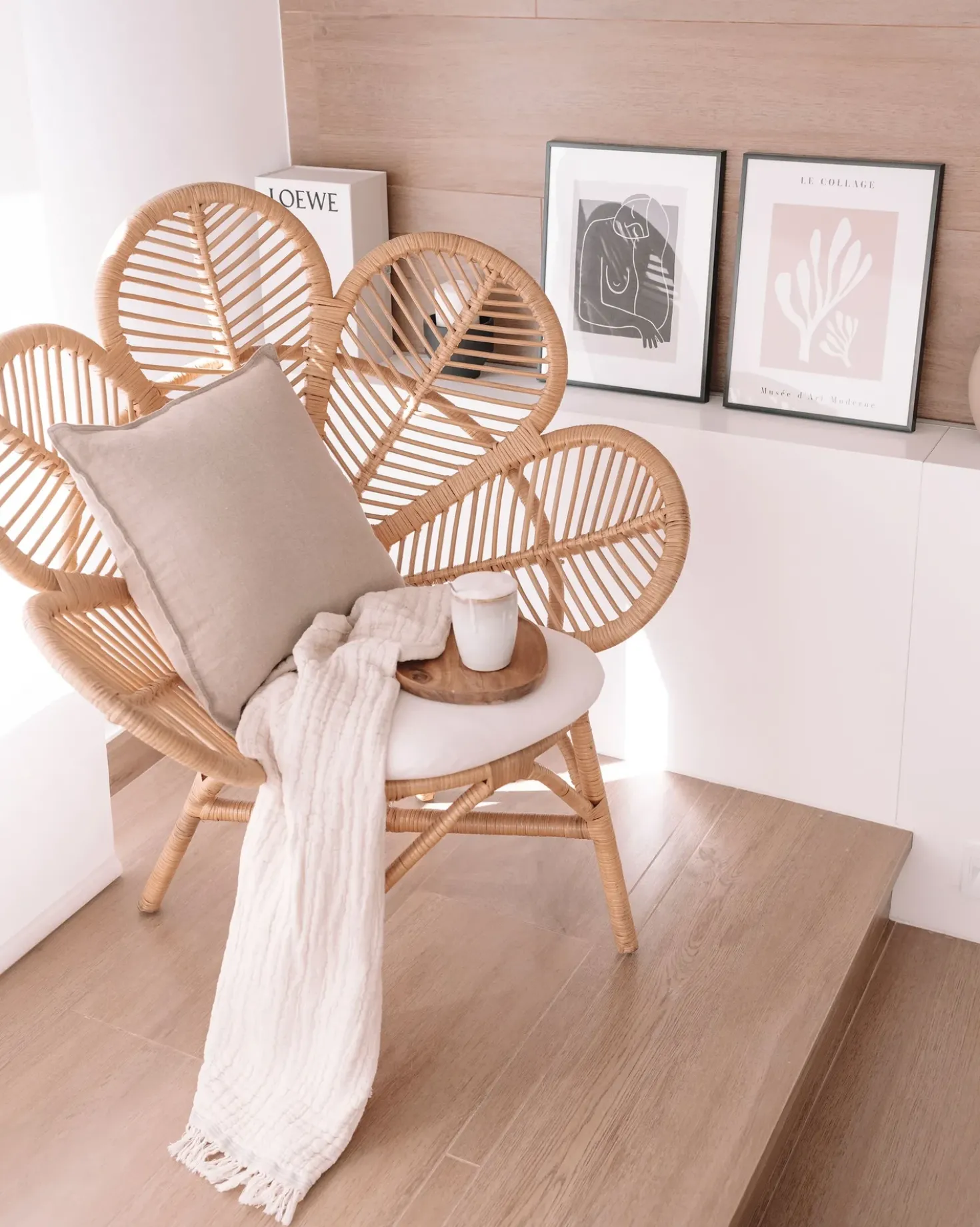Sedia Peacock FLORENTINE Rattan Naturale