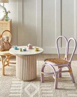 Sedia per Bambini DESIMI Rattan Viola